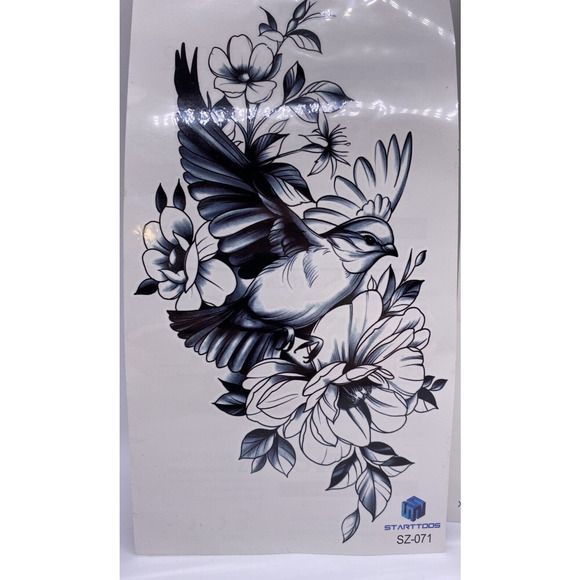 Starttoos Temporary Waterproof Large Body Art Tattoos Sticker 3 Sleeve Set - Picture 4 of 9